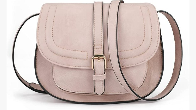 Beige crossbody handbag