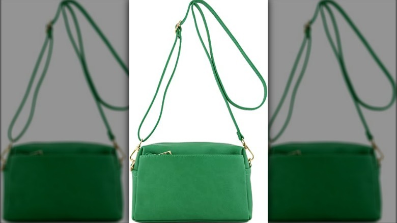 Emerald green handbag