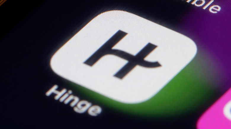 Hinge dating app on smartphone