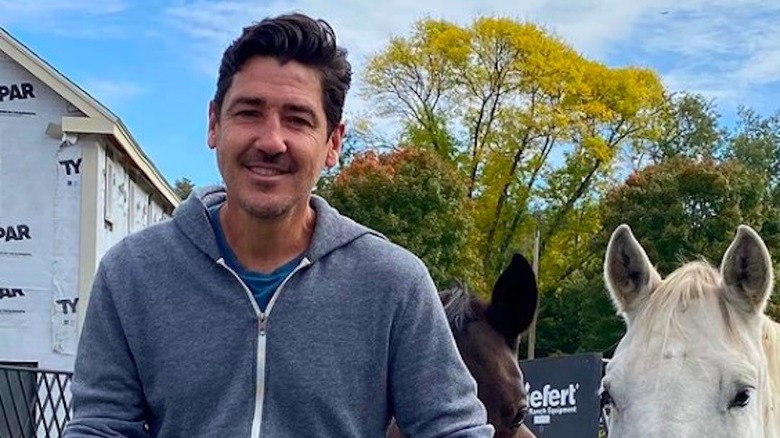 Jonathan Knight and horse