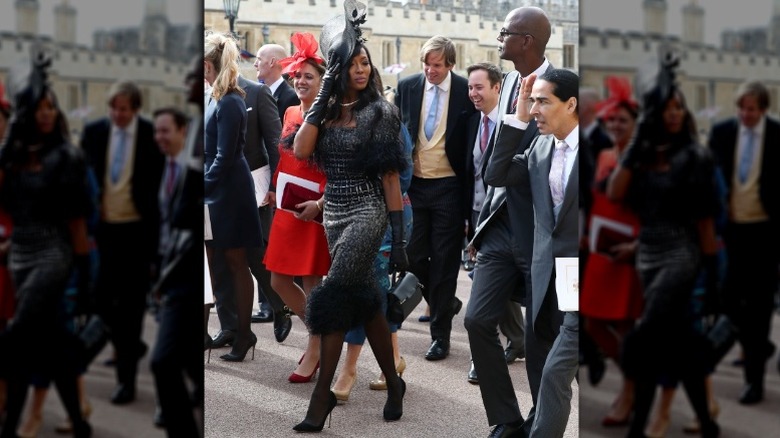 Naomi Campbell at Princess Eugenie's wedding