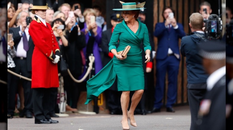 Sarah Ferguson at Princess Eugenie's wedding