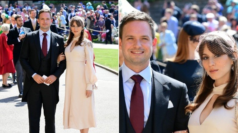 Patrick J. Adams and Troian Bellisario royal wedding