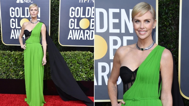 Charlize Theron at the 2020 Golden Globes