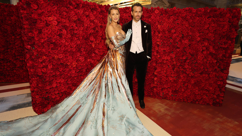 Blake Lively and Ryan Reynolds at the 2022 Met Gala