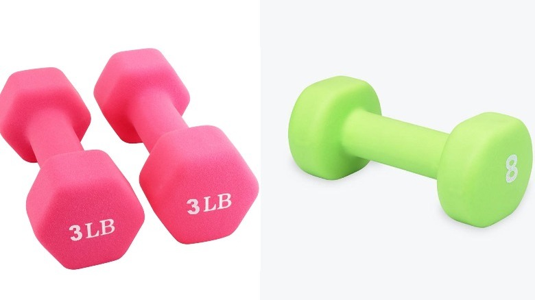 Two dumbbell set options