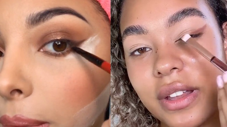 TikTok eyeliner hack videos