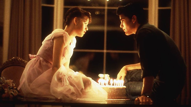 Kiss scene from Sixteen Candles