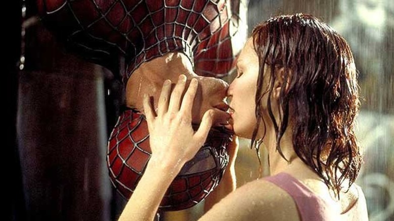 Kiss scene from Spider-Man