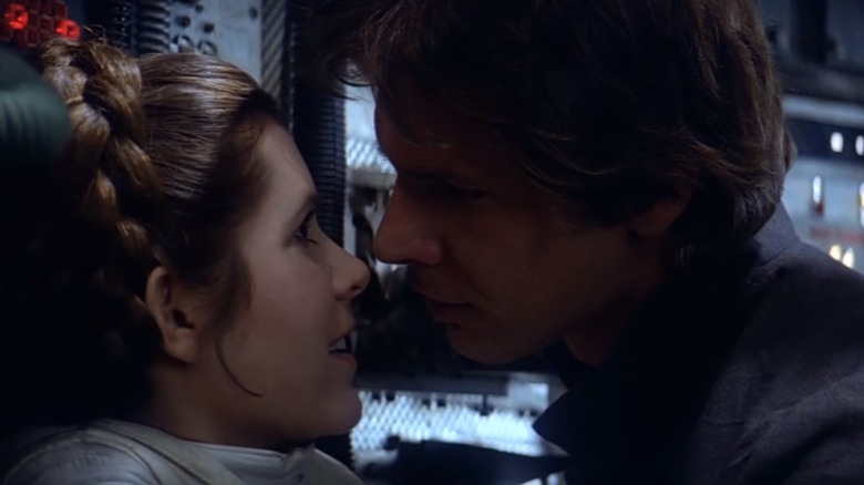 Kiss scene from The Empire Strikes Back