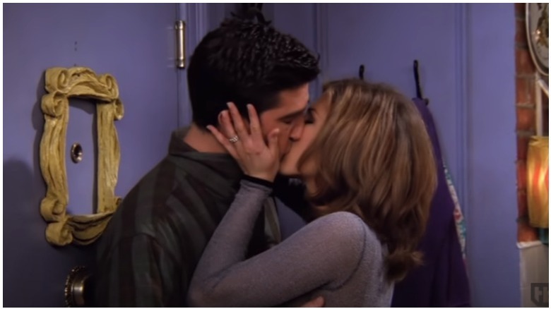 Ross and Rachel kiss screenshot