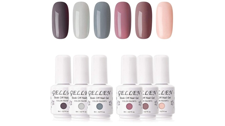 Gellen Gel Nail Polish Kit- Nude Grays