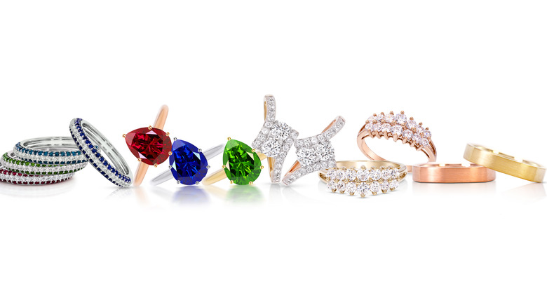 Gemstone rings