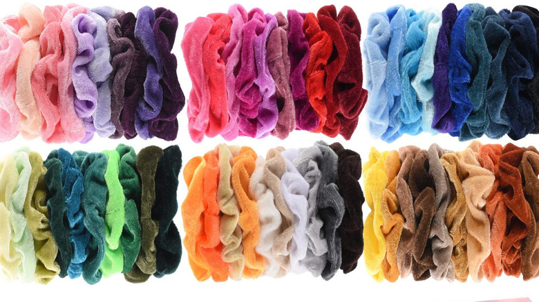 amazon velvet scrunchie set