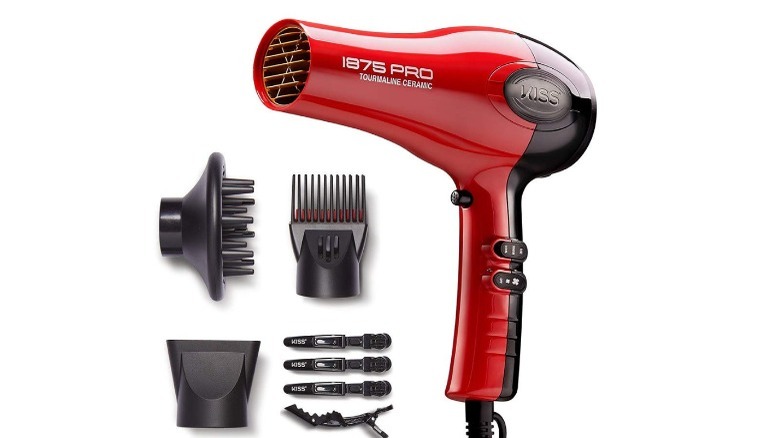 Kiss Tourmaline Dryer and accessories