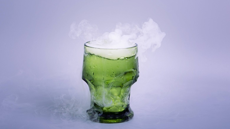 Smoking green drink