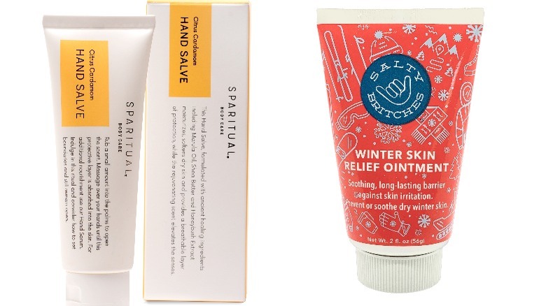 Tubes of winter hand cream