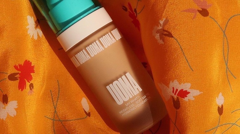 A bottle of UOMA Beauty's Say What?! Foundation