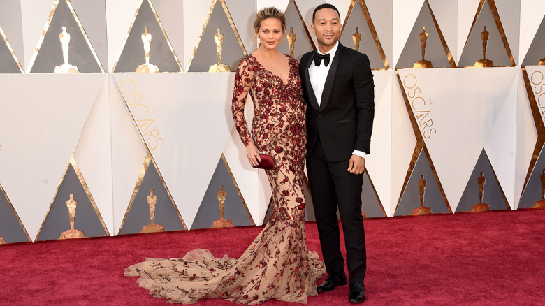 Chrissy Teigen and John Legend at Oscars