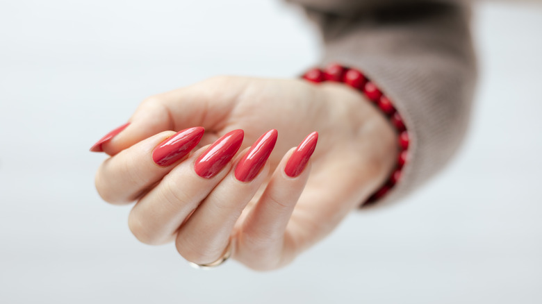 Red nail polish