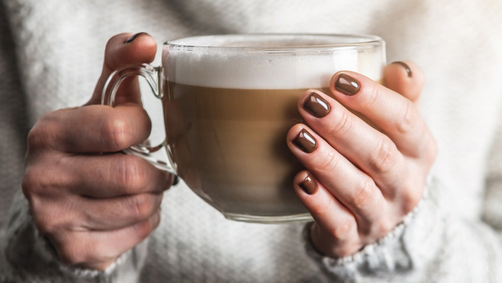 Brown nail polish