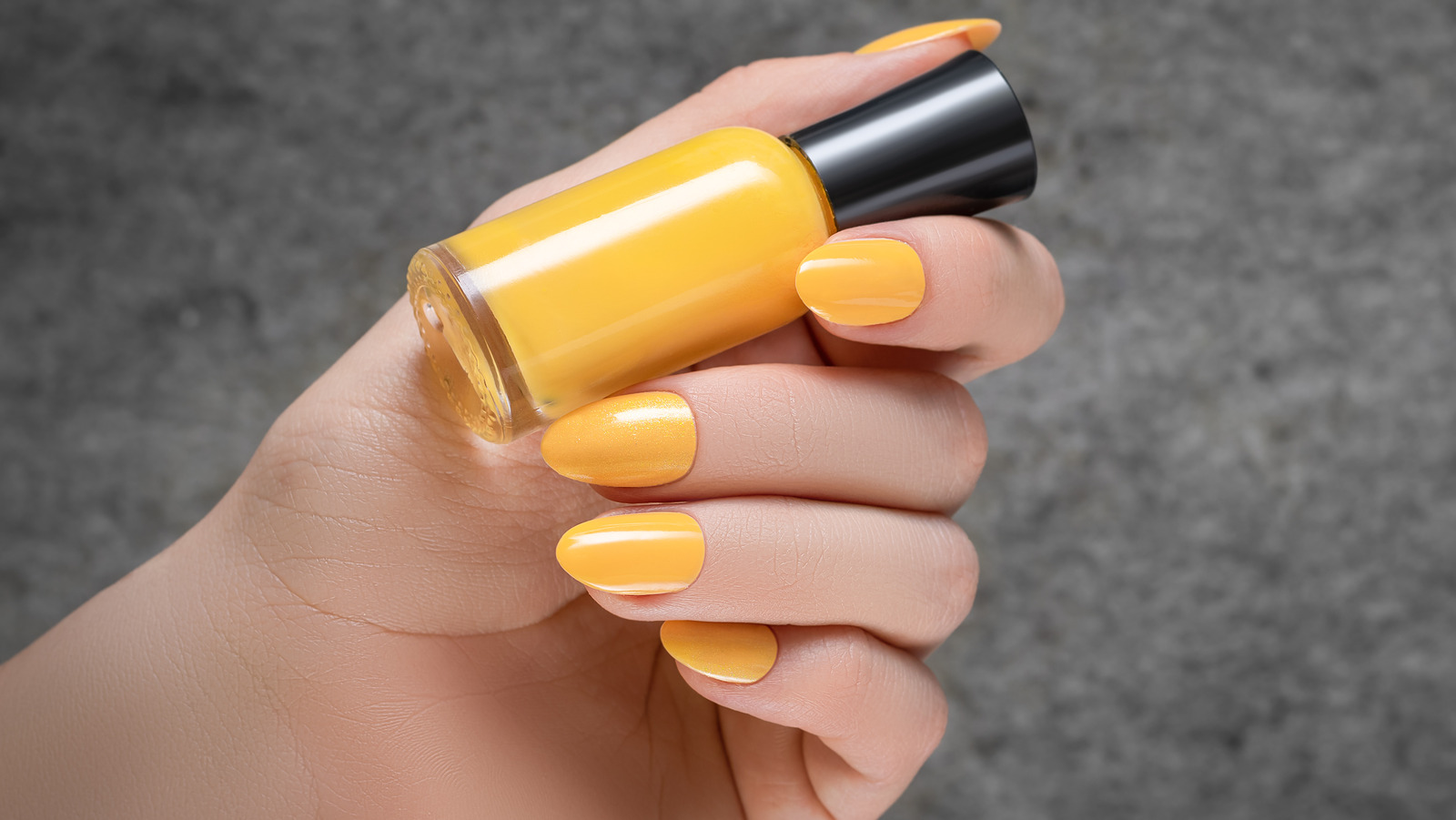 1. Orange and Gold Glitter Autumn Nail Design - wide 2