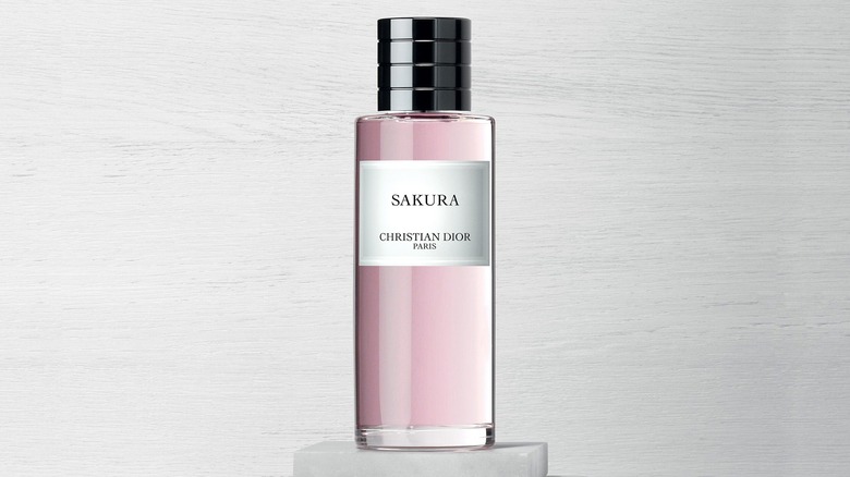 Sakura by Dior on pedestal