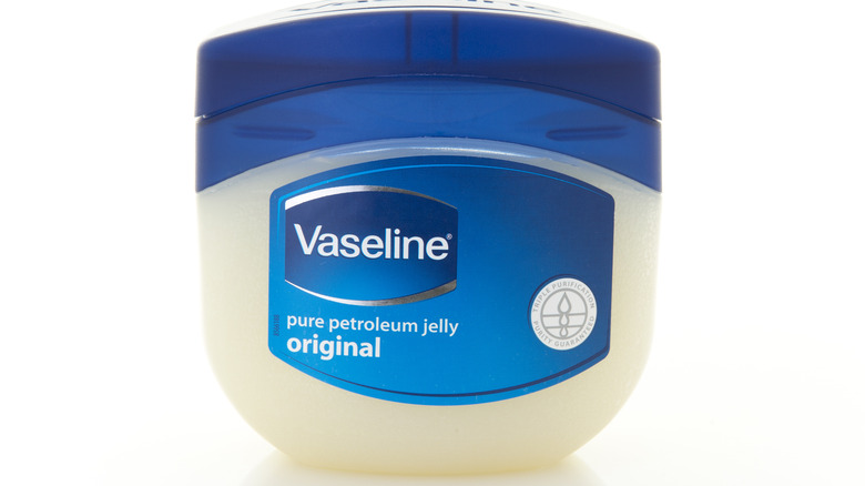 A jar of Vaseline petroleum jelly