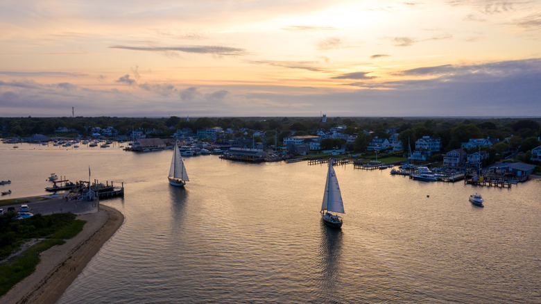 A Martha's Vineyard harbor 