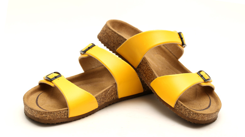 yellow sandals 