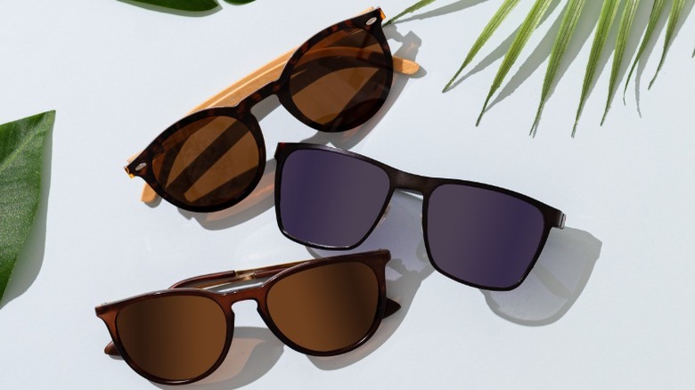 Black and brown sunglasses