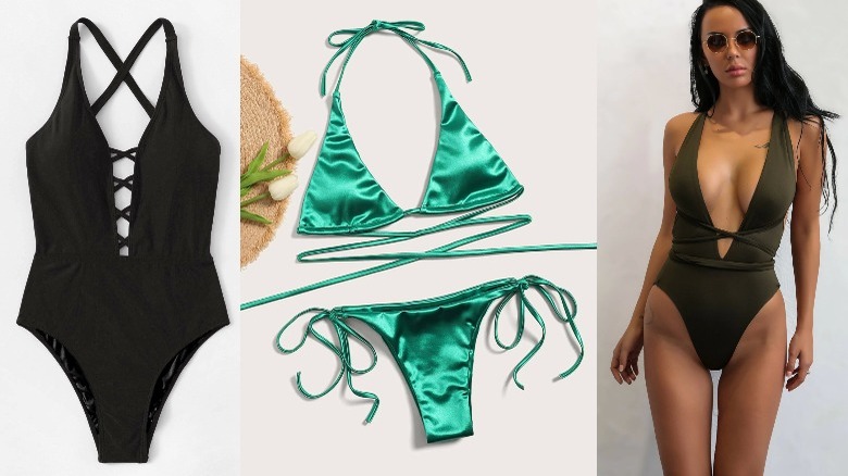 Three different SHEIN best-selling swimsuits