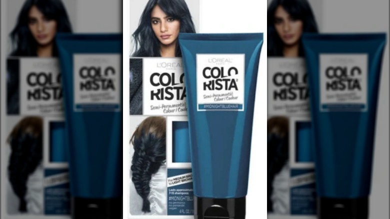 The L'oreal Colorista Semi-Permanent For Brunette Hair in Midnight Blue