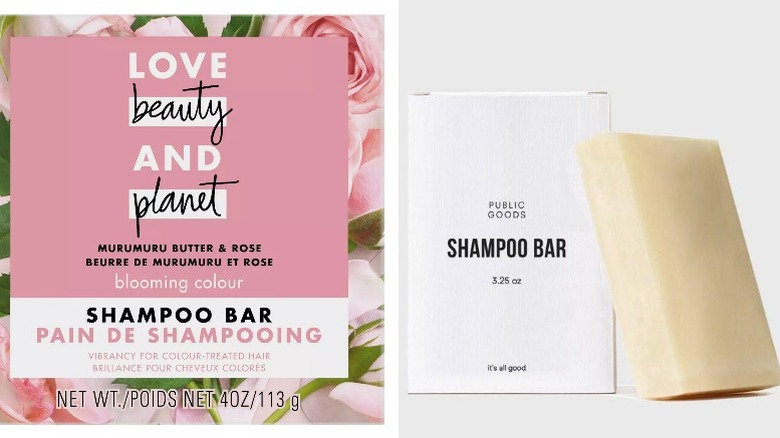 Two shampoo bar options