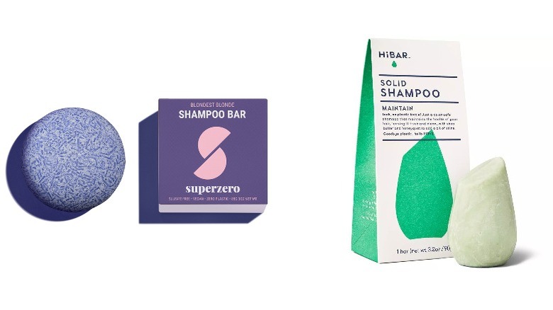 Two shampoo bar options