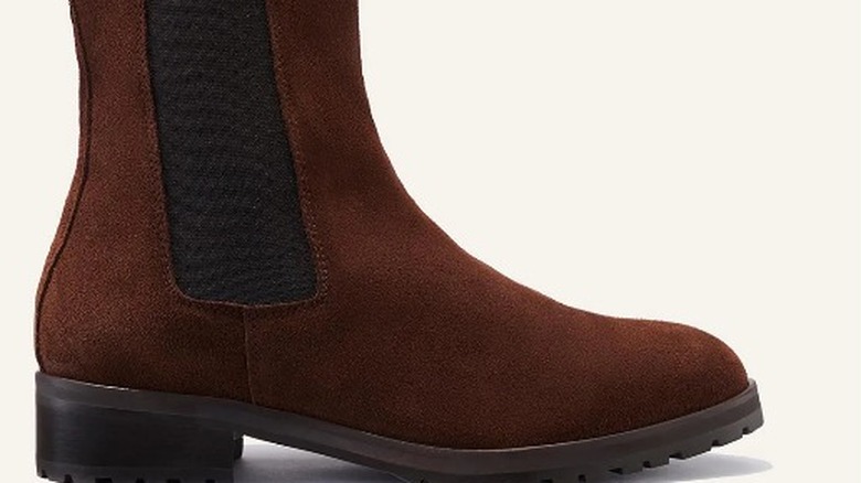 brown suede boot