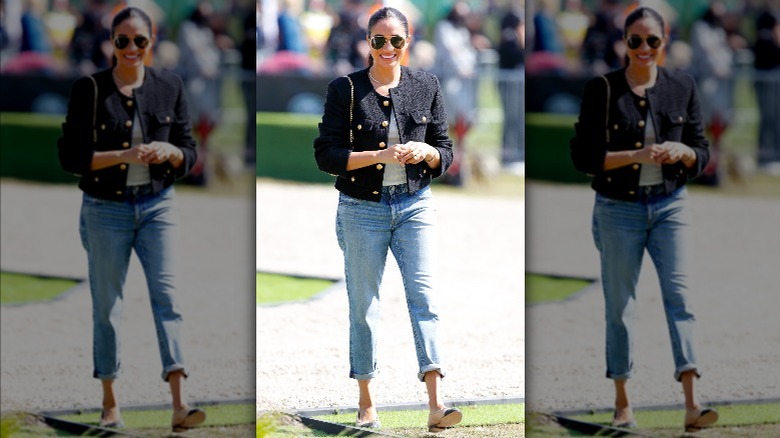 Meghan Markle wearing jeans