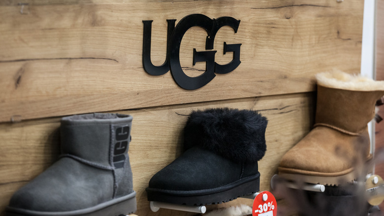 UGG boots on display