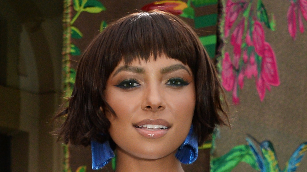 Kat Graham with a short hair cut