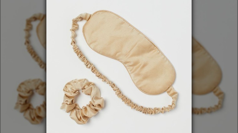 H&M Silk sleep mask and scrunchie