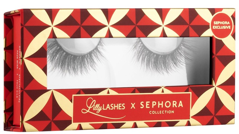 Lily Lashes Sephora Exclusive in a festive red and gold box