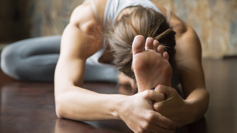 Head-to-knee yoga pose