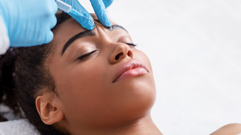 woman getting Botox