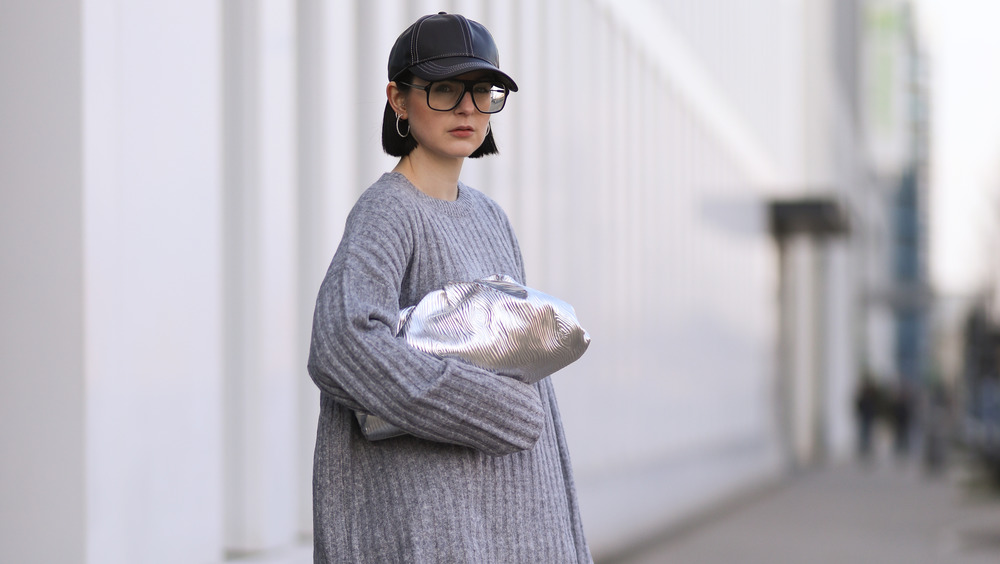 woman in oversized sweater