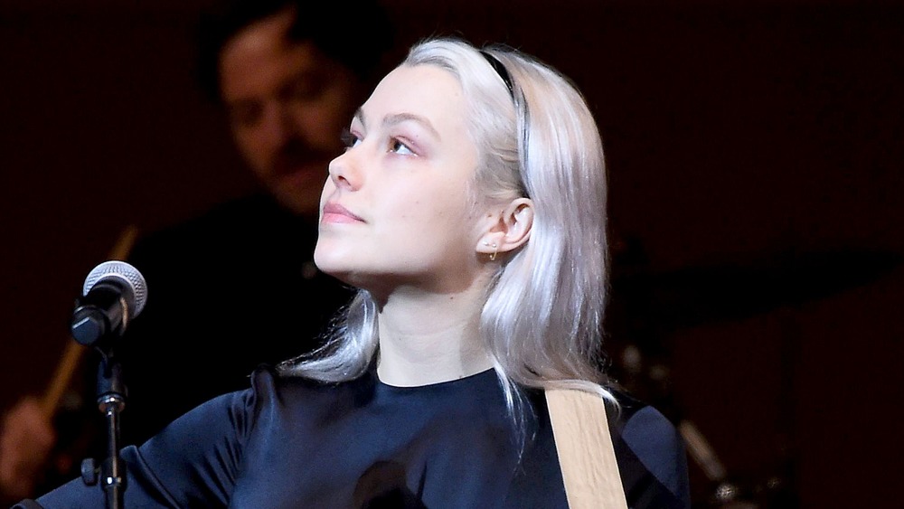 Phoebe Bridgers with white hair