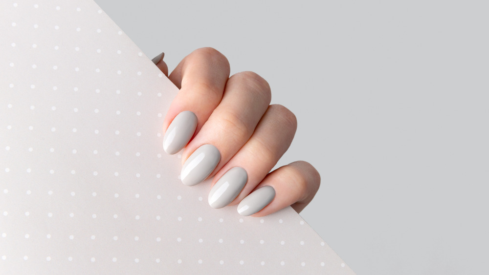 gray nail polish 