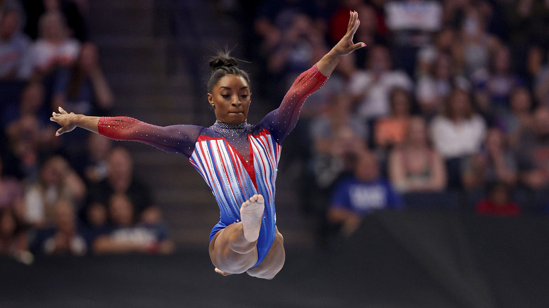 Simone Biles at the 2024 Olympic Trials