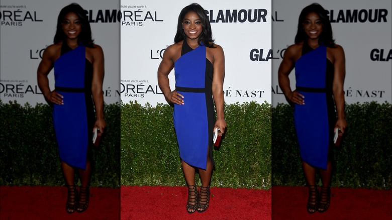 Simone Biles at the 2016 Glamour Women of the Year Awards