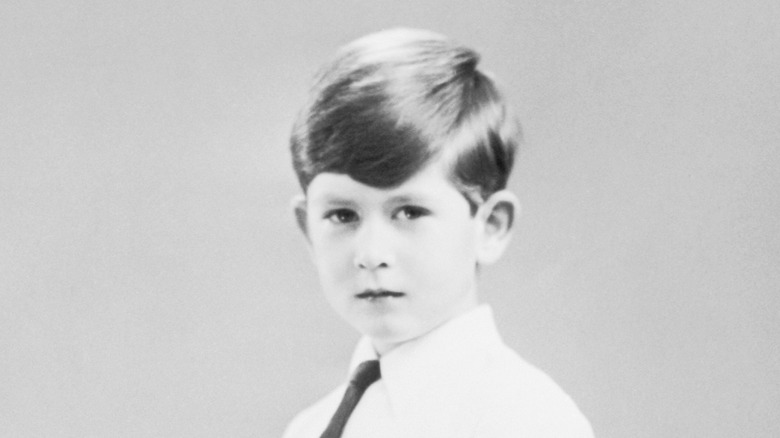 King Charles III as a boy