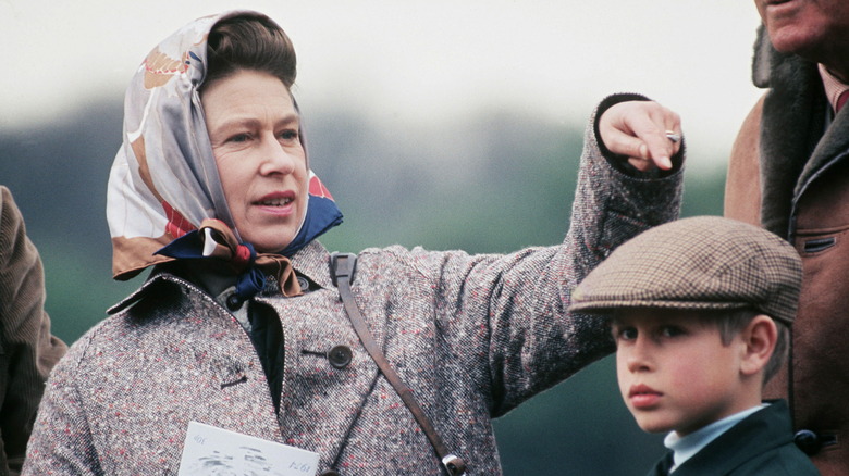 Queen Elizabeth II and Prince Edward